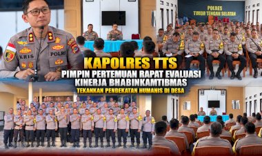 Kapolres-TTS-Pimpin-Pertemuan-Rapat-Evaluasi-Kinerja-Bhabinkamtibmas,-Tekankan-Pendekatan-Humanis-di-Desa