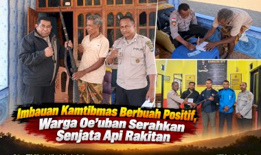 Imbauan-Kamtibmas-Berbuah-Positif,-Warga-Oe’uban-Serahkan-Senjata-Api-Rakitan
