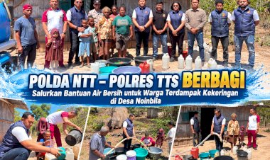 Polda-NTT-–-Polres-TTS-Berbagi,-Salurkan-Bantuan-Air-Bersih-untuk-Warga-Terdampak-Kekeringan-di-Desa-Noinbila