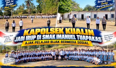 Kapolsek-Kualin-Jadi-Irup-di-SMAK-Imanuel-Tuapakas,-Ajak-Pelajar-Bijak-Bermedia-Sosial