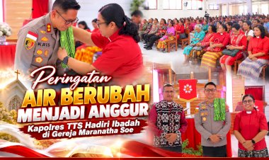 Peringatan-Air-Berubah-Menjadi-Anggur,-Kapolres-TTS-Hadiri-Ibadah-di-Gereja-Maranatha-Soe