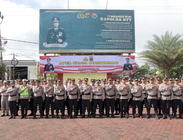 Jaga Stabilitas Kamtibmas, Polres Timor Tengah Selatan Gelar Apel Siaga