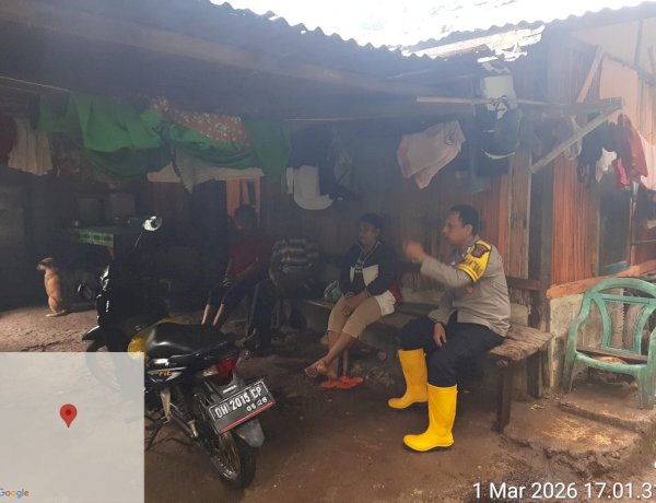 Antisipasi Bencana, Bhabinkamtibmas Pol Kota Soe -Polres TTS Ingatkan Warga Desa Kuatae Waspada Longsor