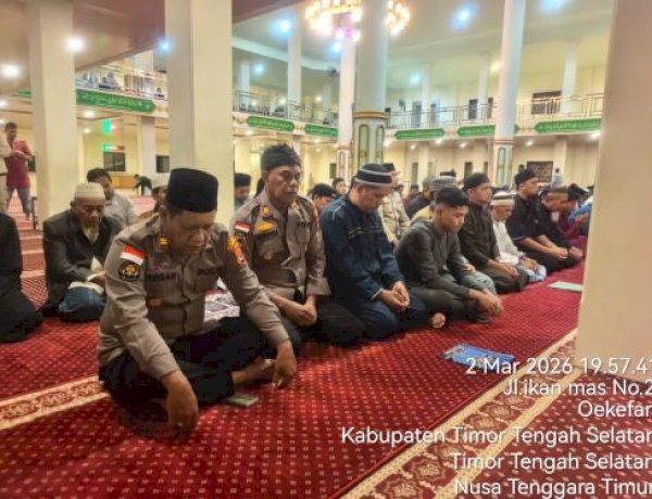 Syiar  Ramadhan: Personel Muslim Polres TTS Gelar Shalat Tarawih Keliling