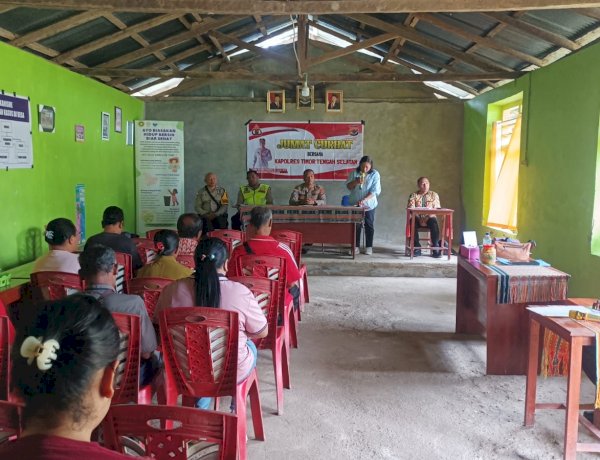 Gelar Jumat Curhat , Polres TTS  Sosialisasi KUHP dan KUHAP