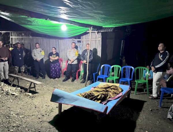 Polri Untuk Masyarakat, Kapolres TTS Gerak Cepat Menuju ke TKP Bangunan Lama SD Inpres Oepula yang Runtuh