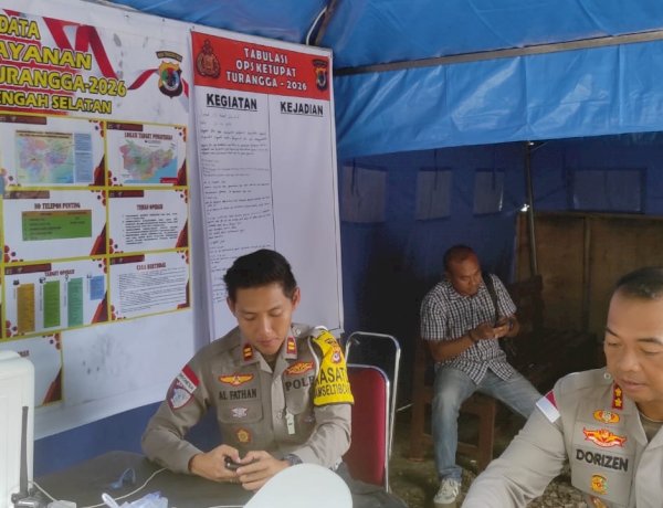 Kapolres TTS Laksanakan Patroli dan Monitoring Pos Terpadu dan Pos Pelayanan Operasi Ketupat Tahun 2026