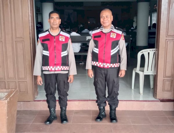 Polsek Amanuban Tengah Melaksanakan Pengamanan Ibadah Perjamuan Kudus di Gereja Bethel Enomatani
