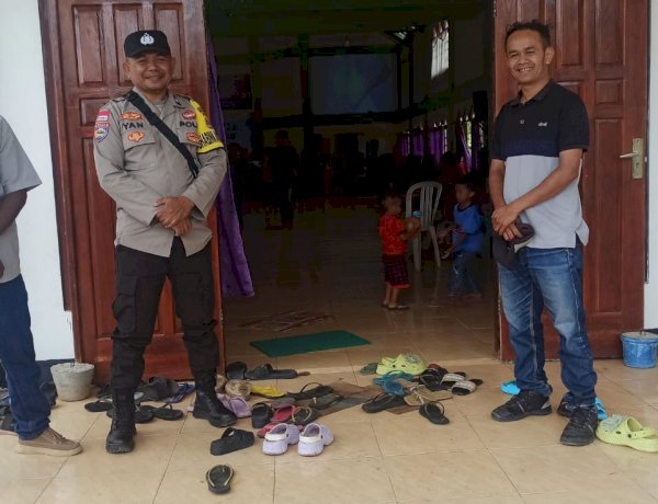 Polsek Siso Melaksanakan Pengamanan Perayaan Paskah Untuk Anak - Anak di Gereja Ebenhaezar Biloto
