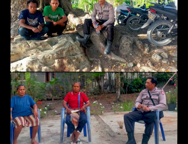 Polsek Polen Laksanakan Patroli Dialogis di Desa Puna, Himbau Warga Waspadai TPPO dan Pencurian Kendaraan