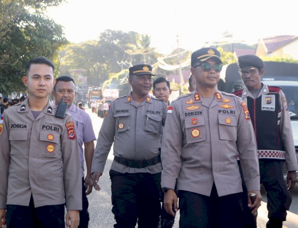 Polres TTS Laksanakan Pengamanan Pawai Paskah, Terapkan Pendekatan Humanis
