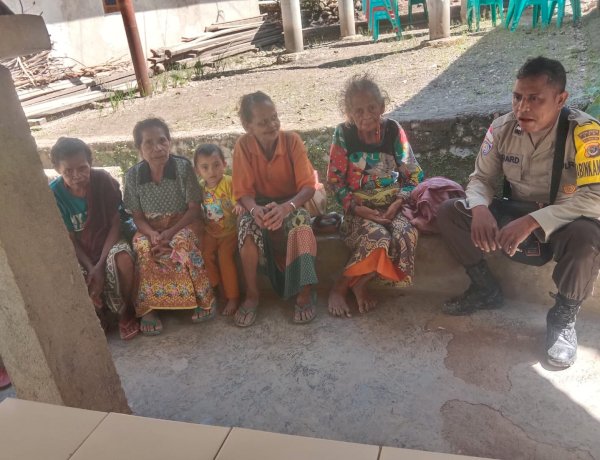 Tingkatkan Keamanan dan Ketahanan Pangan, Bhabinkamtibmas Pospol Toianas Gelar Sambang Warga