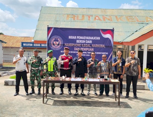 Polres TTS Hadiri Ikrar Pemasyarakatan Bersih dari Handphone Ilegal, Narkoba, dan Penipuan  di Rutan Soe