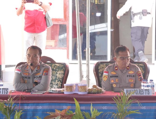 Polres TTS Laksanakan Anev Sitkamtibmas di Polsek Mollo Utara