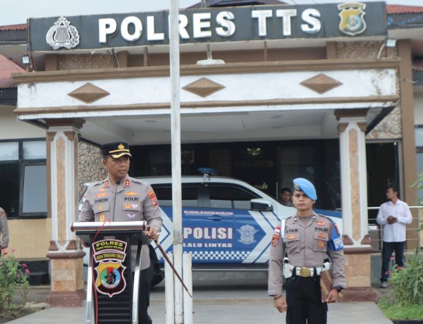 Jam Pimpinan, Kapolres Tts Tekankan: Hindari Pelanggaran, Jadilah Polisi Baik