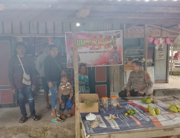 Kanit Binmas Polsek Kuanfatu Laksanakan Patroli dan Sambang ke Dusun II Desa Kuanfatu