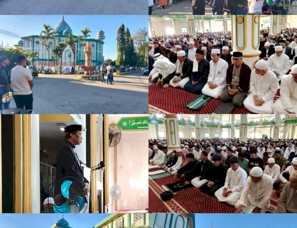 Polres TTS Laksanakan Pengamanan Sholat Ied Hari Raya Idul Adha 1447 H / 2026 M di Masjid Agung Al Ikhlas Soe
