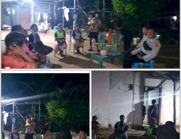 Polsek Kualin Patroli ke Pemukiman Warga: Perkuat Kamtibmas dan Mitigasi Bencana Alam