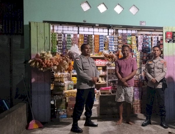 Polsek Amanuban Timur Laksanakan Patroli dan Sambang Warga Jaga Kamtibmas Tetap Kondusif