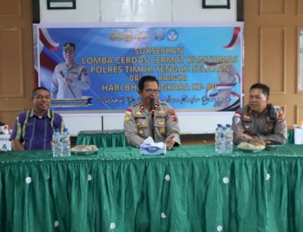 Semarak Hari Bhayangkara ke-80, Polres TTS Gelar Lomba Cerdas Cermat Kamtibmas untuk Tingkat SMA/SMK