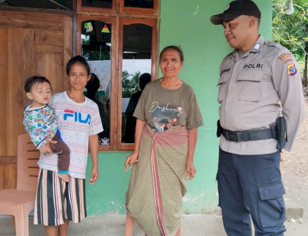 Jaga Kondusivitas Wilayah, Personel Polsek Polen Laksanakan Patroli Dialogis dan Himbau Pencegahan TPPO di Desa Loli