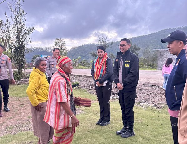 Kapolres TTS Tinjau Lokasi Penanaman Bawang Putih hingga Cek Jalur Touring Wakapolda NTT di Mollo Utara