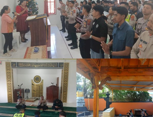 Perkuat Mental dan Spiritual Personel, Polres TTS Laksanakan Binrohtal di Tiga Tempat Ibadah