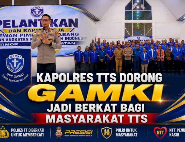 Kapolres TTS Dorong GAMKI Jadi Berkat Bagi Masyarakat TTS