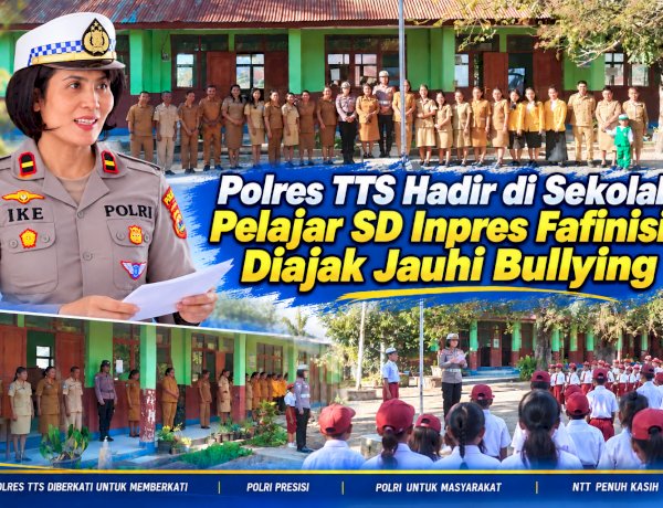 Polres TTS Hadir di Sekolah, Pelajar SD Inpres Fafinisin Diajak Jauhi Bullying