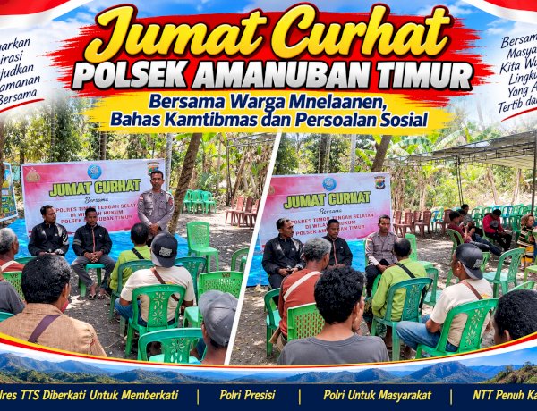 Jumat Curhat Polsek Amanuban Timur Bersama Warga Mnelaanen, Bahas Kamtibmas dan Persoalan Sosial