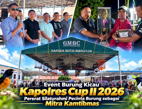 Event Burung Kicau Kapolres Cup II 2026 Pererat Silaturahmi Pecinta Burung Sebagai Mitra Kamtibmas