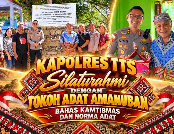 Kapolres TTS Silaturahmi dengan Tokoh Adat Amanuban, Bahas Kamtibmas dan Norma Adat