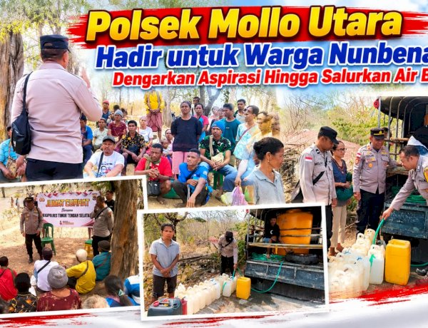 Polsek-Mollo-Utara-Hadir-untuk-Warga-Nunbena:-Dengarkan-Aspirasi-Hingga-Salurkan-Air-Bersih