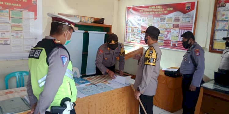 Pengecekan Posko Ops Ketupat Oleh Kapolres TTS