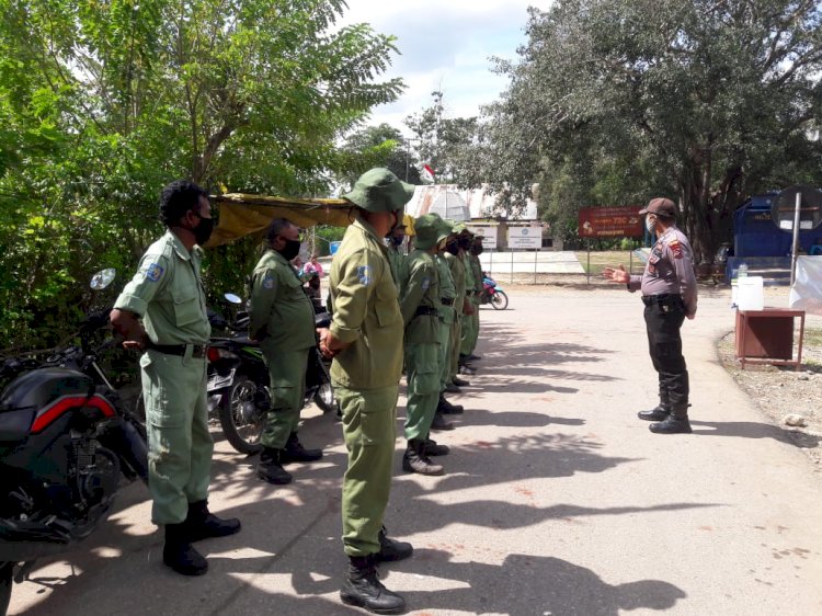 Polsek Polen : Pelaksanaan Kegiatan Gugus Tugas Covid-19 Diawali Dengan Apel Pesiapan