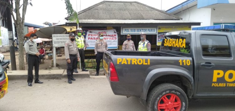 Cegah Penyebaran  Covid-19, Polres TTS Gelar Patroli