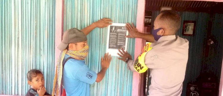 Polsek Amanatun Selatan Sebar Luas Maklumat Kapolri Demi Cegah Covid-19