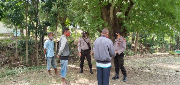 Sambangi Warga, Kanit Binmas sosialisasikan New Normal