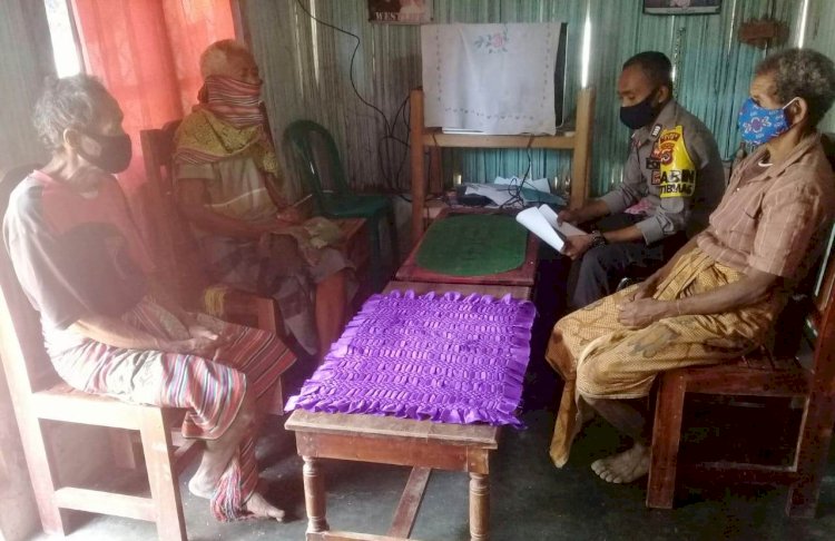 New Normal cegah Covid-19 , Bhabinkamtibmas Sosialisasikan Kepada Warga