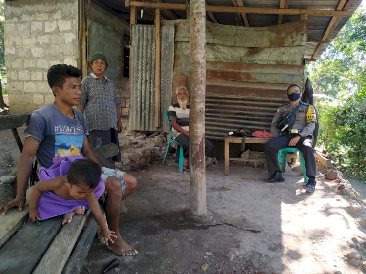 Melalui Sambang, Bhabinkamtibmas Sampaikan Pesan Kamtibmas