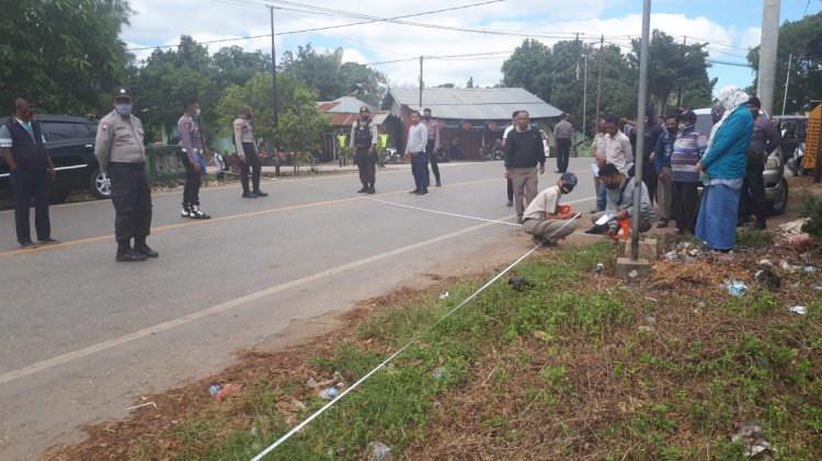 Pengukuran Pengembalian Batas Tanah, Sejumlah Personil Polres TTS Dikerahkan Melaksanakan Pam