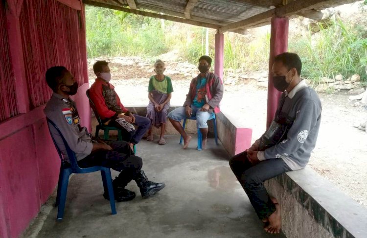 Bhabinkamtibmas Polsek Amanatun Selatan, Gencar Sambangi Warga Kamtibmas Yang Kondusif