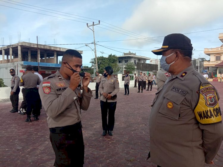 Waka Polres Cek Sikap Tampang Pesonil Polres TTS