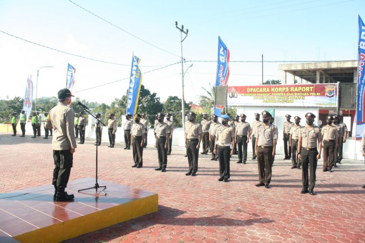 Sejumlah Personil Polres TTS Kenaikan Pangkat Periode Juli 2020