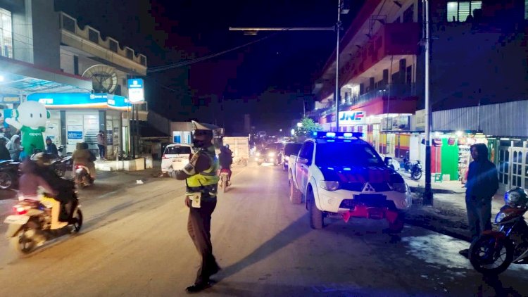 Sat Lantas Polres TTS Rutin Patroli Malam Demi Cegah Gangguan Kamtibmas