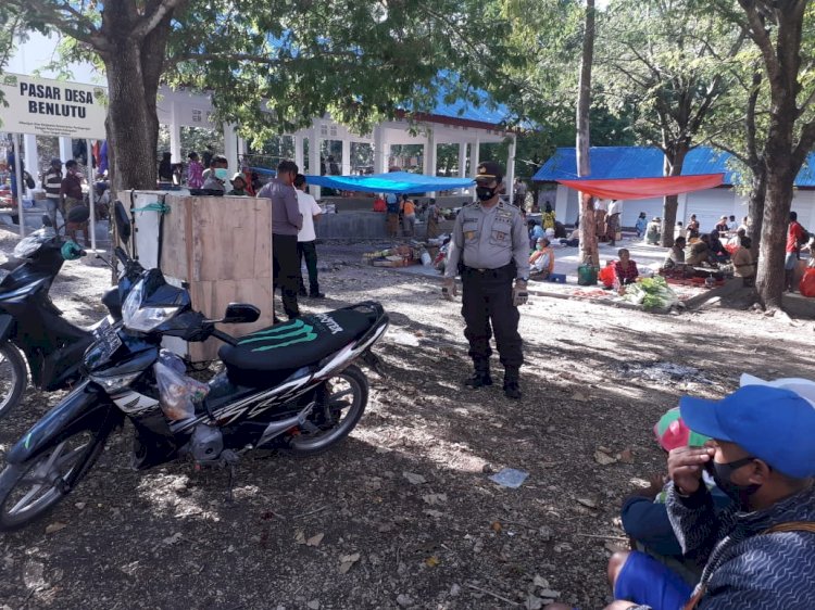 Monitoring dan Pemantauan Pasar Mingguan Oleh Kapolsek Batuh Putih