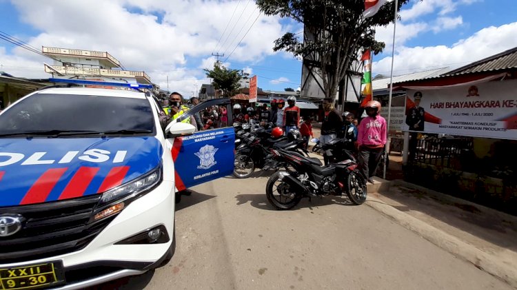 Tertib Berlalu Lintas, Unit Dikyasa Sat Lantas Polres TTS Beri Imbauan