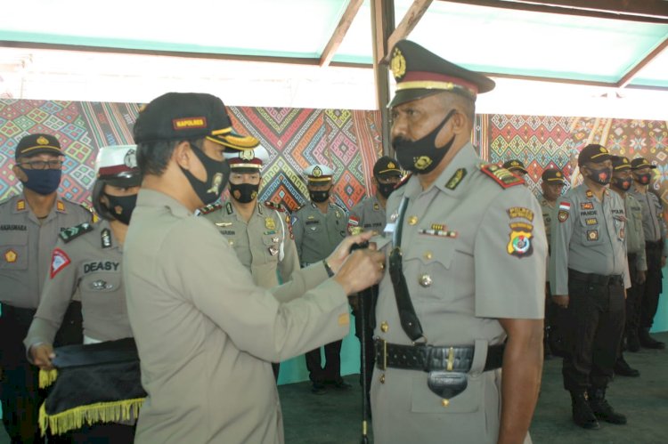 Kapolres TTS Pimpin Pelantikan Kabag dan Sertijab Kapolsek