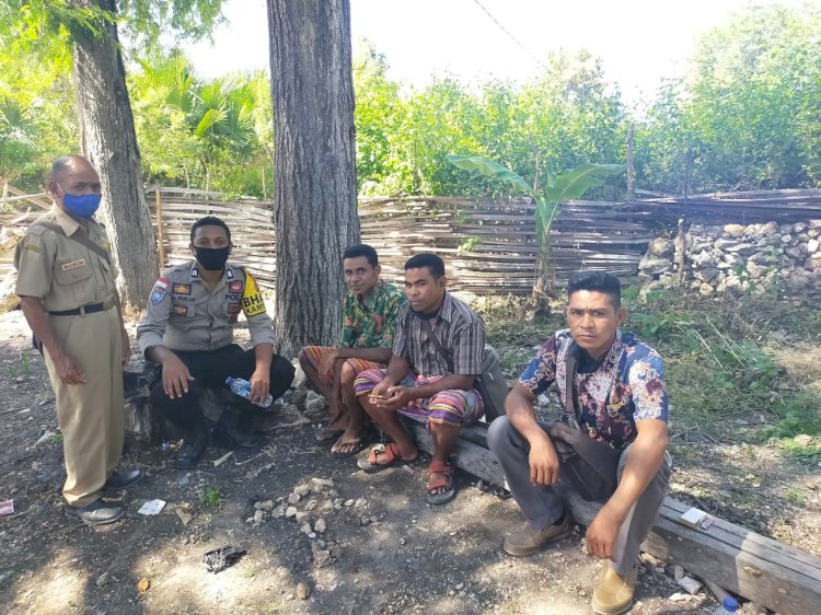 Bhabinkamtibmas Polsek Boking Beri Himbauan Antisipasi Karhutla