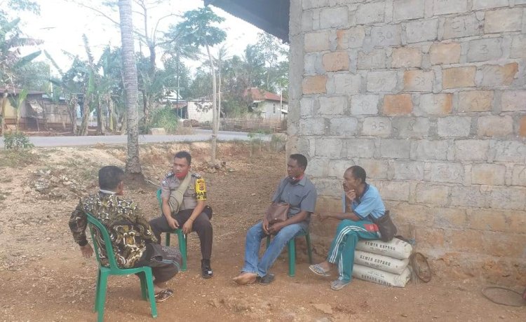 Bhabinkamtibmas Berikan Pesan Kamtibmas Pada Warga, Melalui Giat DDS